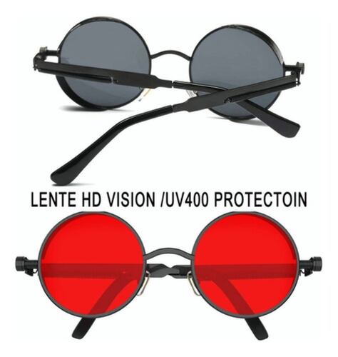 Lentes Sol Uv-400 Gafas Redondos Unisex 3 Piezas 