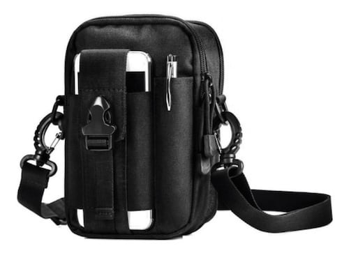 Bolso Bandolera Porta Celular Multiusos Negra