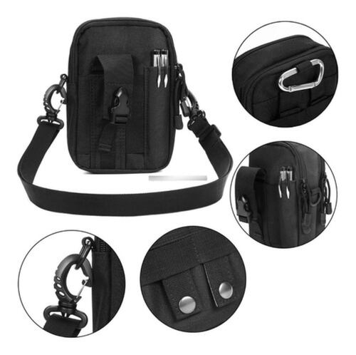 Bolso Bandolera Porta Celular Multiusos Negra