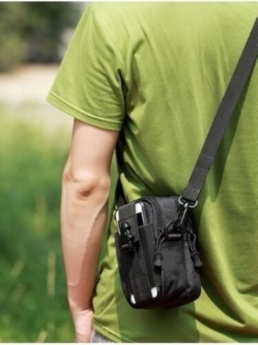 Bolso Bandolera Porta Celular Multiusos Negra