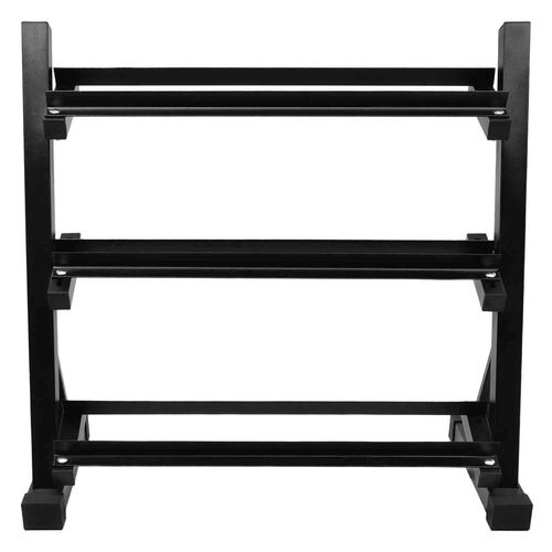 Rack Mancuernas Pesas 3 Niveles Gym Barras Soporte 450kg 