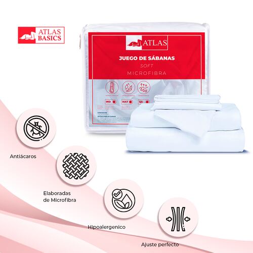 Colchón Zazi Queen Size con Sabanas +Regalo  Almohadas Atlas Basics