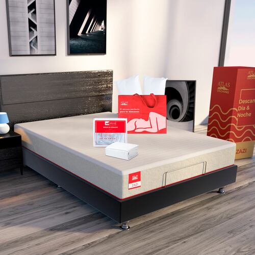 Colchón Zazi Queen Size con Sabanas +Regalo  Almohadas Atlas Basics