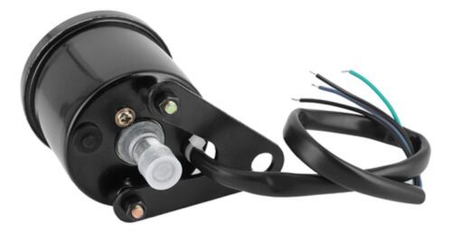 Velocímetro Motos Odómetro Indicador Digital Universal Negro