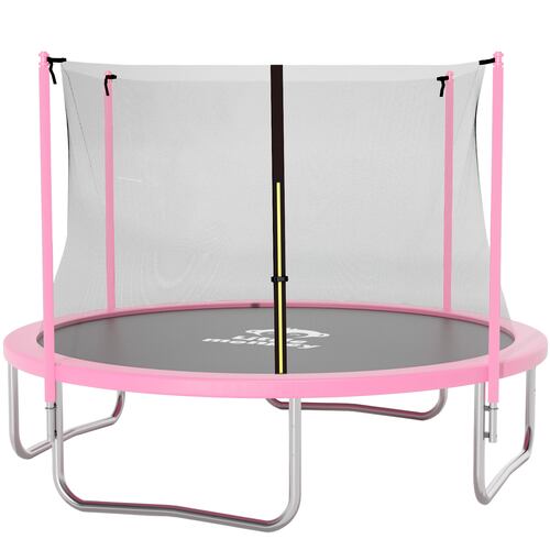 Trampolin Brincolin Tumbling 10 Pies Uso Rudo Red Seguridad Rosa