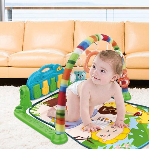 Gimnasio para bebe Harmony Multifuncional Musical Leon Verde.