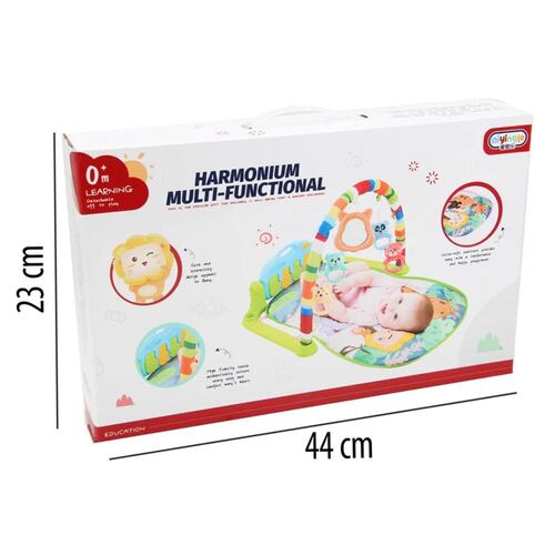 Gimnasio para bebe Harmony Multifuncional Musical Leon Verde.