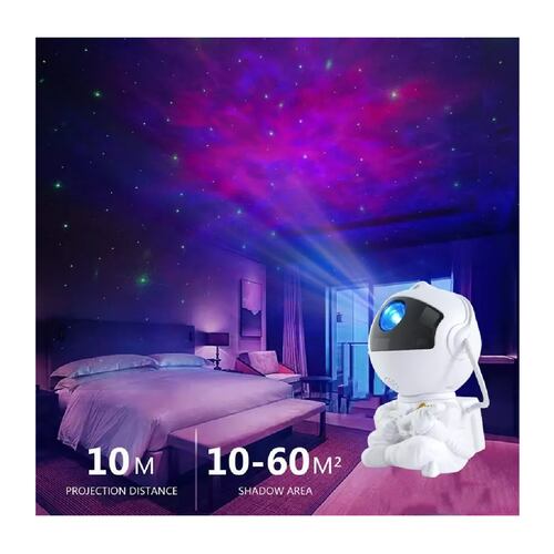 Lámpara Proyector Astronaut Galaxy Estrella De Noche Niños