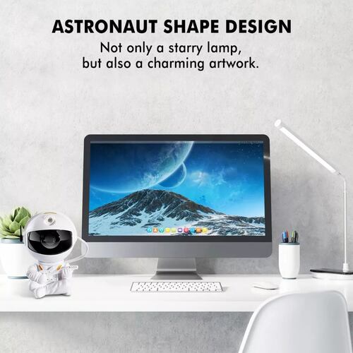 Lámpara Proyector Astronaut Galaxy Estrella De Noche Niños