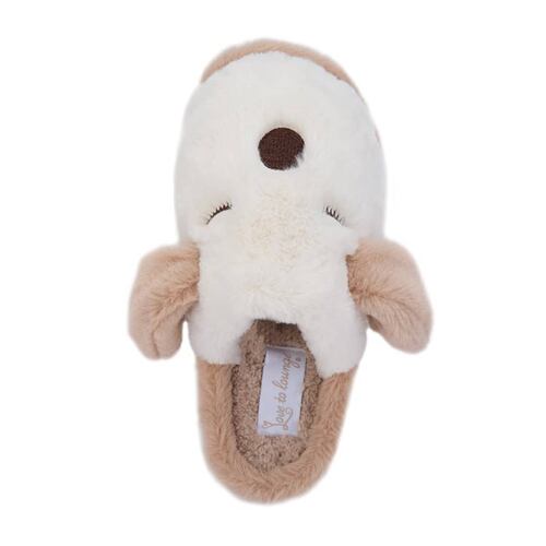 Pantuflas con forma de cara de perro para mujer, Love to Lounge, mod. 1109566