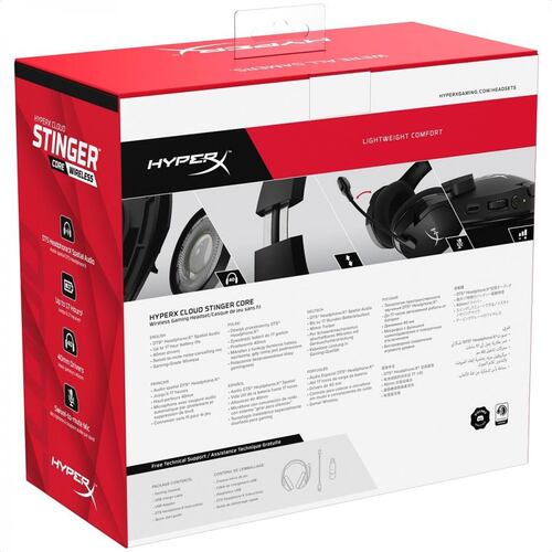 Diadema HyperX Cloud Stinger Core Wireless DTS 7.1 USB Gamer 4P4F0AA