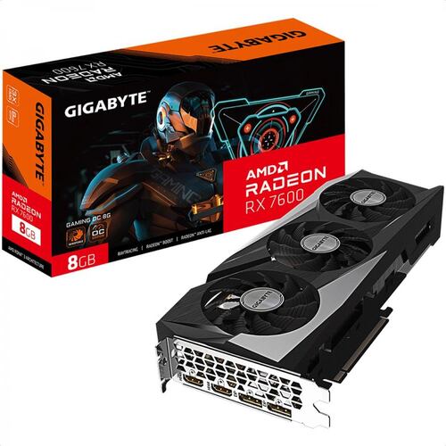 Tarjeta De Video AMD Radeon Gigabyte RX 7600 GAMING OC 8G 8GB GDDR6 GV-R76GAMING OC-8GD