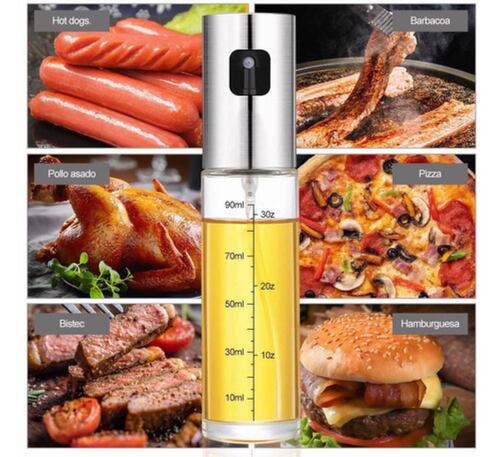 Dispensador De Aceitae De Botella Rellenable Spray 2pcs