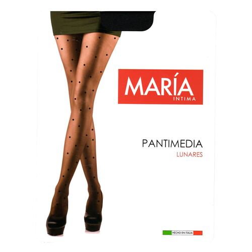 Pantimedia transparente con puntos chicos. Marca: MI Medias..