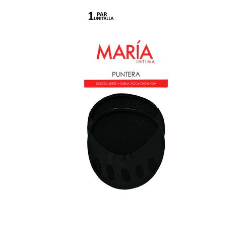 Puntera dedos libres con suela acolchonada. Marca:MI Medias..