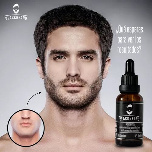 Minoxidil Al 10% Blackbeard Adicionado Con Cafeina 2 piezas .