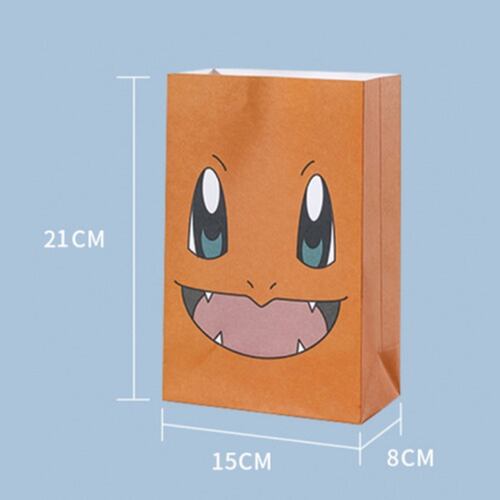 24 Bolsas De Dulces De Pokemon Fiesta Decoracion Cumpleaños 