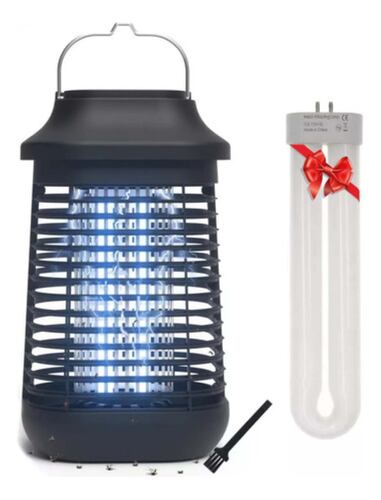 Lampara Repelente Eléctrica Mata Mosquitos 4200v Negro