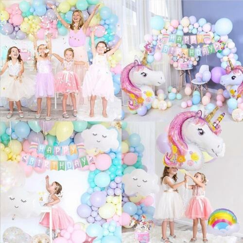 Globos De Unicornio 3d P/decoración De Fiesta De Cumpleaños