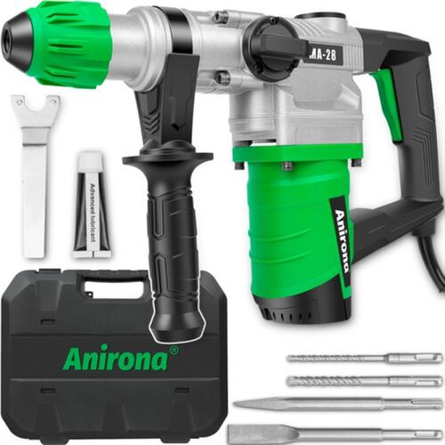 Rotomartillo Cincelador Industrial Sds 1600w Ma28 Verde Plata