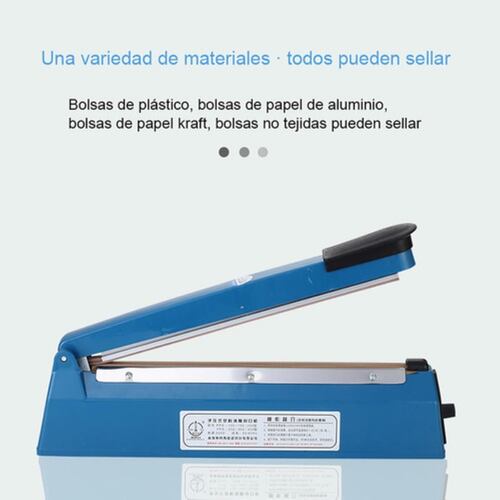 Maquina Selladora Térmica Manual De Bolsa Plastica 30cm Azul