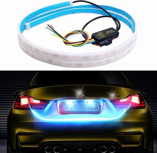 Tira Led Cajuela Auto, Stop Drl Secuencial Rgb Color Blancoo