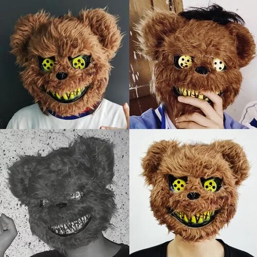 Máscaras Conejo U Oso Sangriento Disfraz Pareja Halloween.