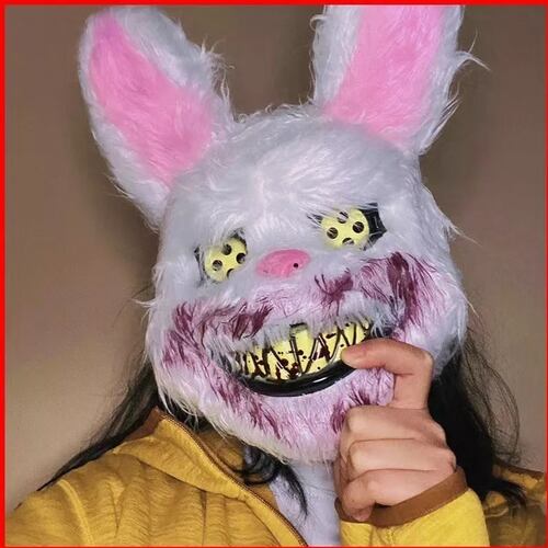 Máscaras Conejo U Oso Sangriento Disfraz Pareja Halloween.