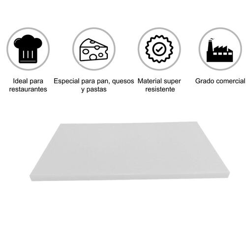 Tabla para picar Blanca 56*36*2.2CM SHORBULL
