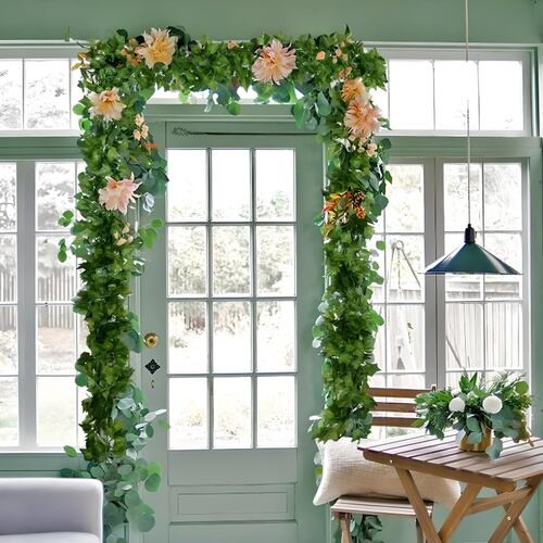 12 Enredaderas Artificiales Plantas Colgantes Decorativas