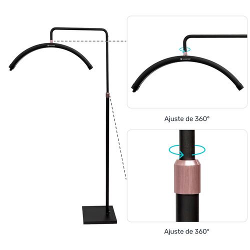 Lampara Pestañas 1x1 Control Luz Led 48w 2520 A 2800 Lm 360