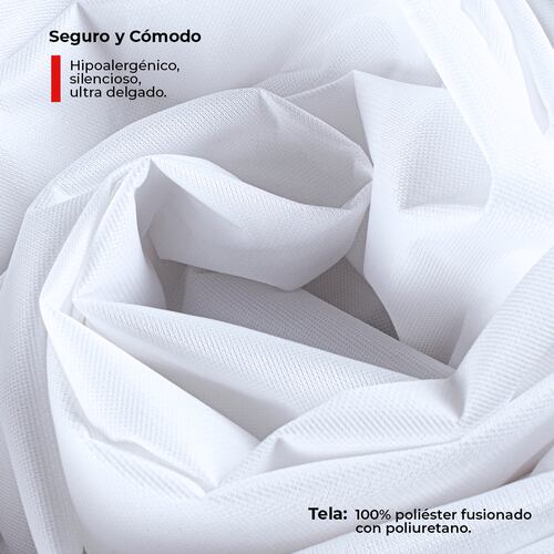 Colchón Individual América Frida + 2 Almohadas + Protector + Sábanas Altas Basic 