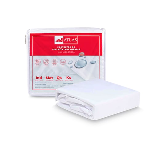 Colchón Individual América Frida + 2 Almohadas + Protector + Sábanas Altas Basic 
