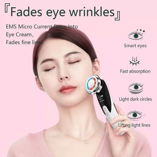 Masajeador facial ultrasónico para rejuvenecimiento de rostro lifting facial .