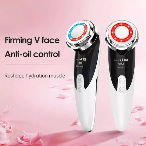 Masajeador facial ultrasónico para rejuvenecimiento de rostro lifting facial .
