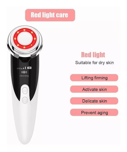 Masajeador facial ultrasónico para rejuvenecimiento de rostro lifting facial .