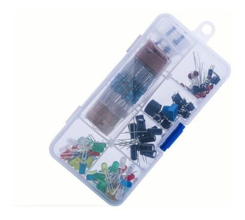 Kit Intermedio Electrónica Led Resistencia Capacitor 223pzas