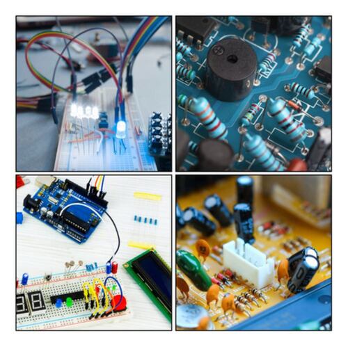 Kit Intermedio Electrónica Led Resistencia Capacitor 223pzas