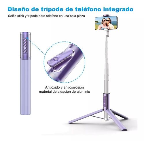 Palo De Selfie Trípie Para Teléfono Celular Portátil 152cm