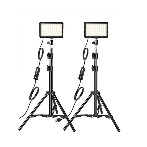 Kit Luz Video Iluminación Fotografía Regulable 2pcs Usb Led