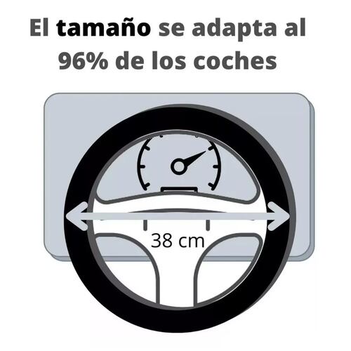 Kit Funda Cubre Volante Accesorio Auto Mujer Azulejo Mosaico