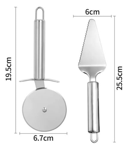 Cortador De Pizza De Acero Inoxidable Para Pizzerías Y Hogar Plata 