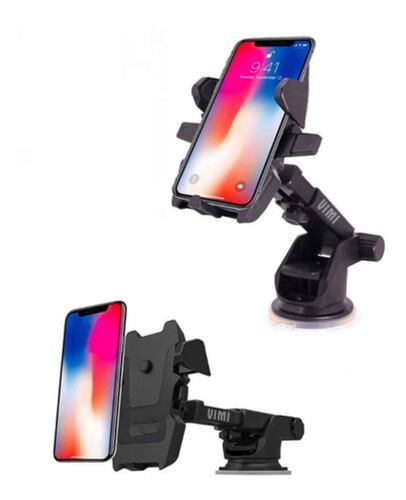 Soporte Porta Celular 360º Firme Auto Escritorio  Negro