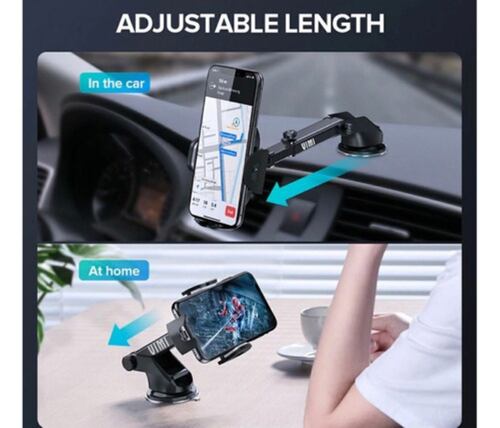 Soporte Porta Celular 360º Firme Auto Escritorio  Negro