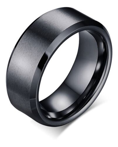 Anillo De Titanio Liso Acero Inoxidable Minimalista Parejas  talla 12