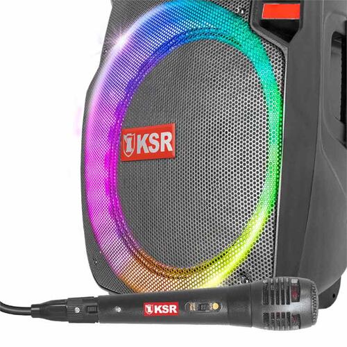 Bocina bafle recargable KAISER KSW-5015 15" tripié y micrófono
