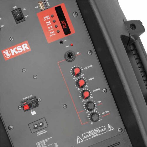 Bocina bafle recargable KAISER KSW-5015 15" tripié y micrófono