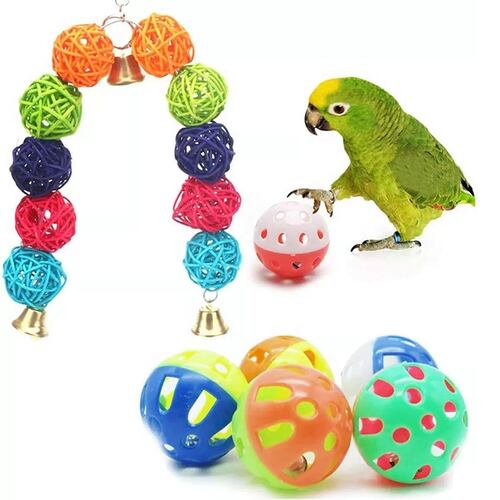 Kit Juego De Juguete De Loro Pájaro De 13 Piezas Con Campanas