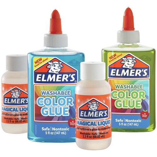 Set Kit Slime Color Transparente Elmers.
