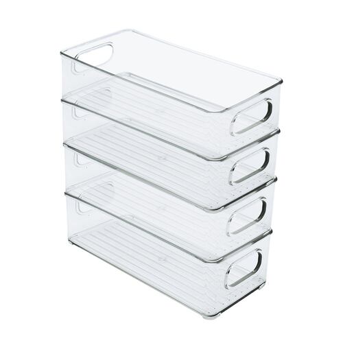 AGBOX Organizadores Para Refrigerador Set De Contenedores 8 Piezas con Asas TH-CONTREF02